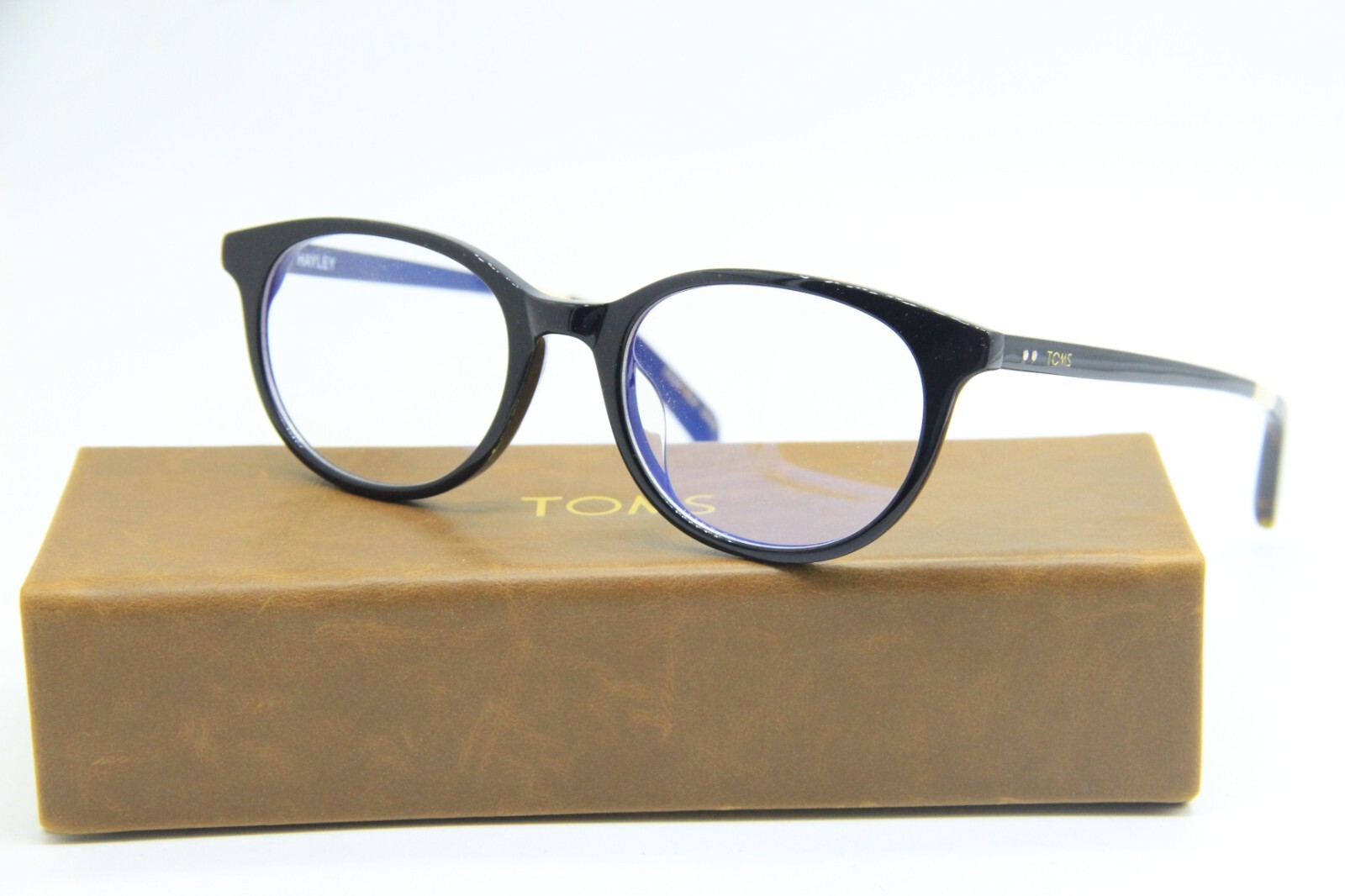 NEW TOMS HAYLEY 10010503 BLACK HAVANA AUTHENTIC EYEGLASSES W/CASE 49-19
