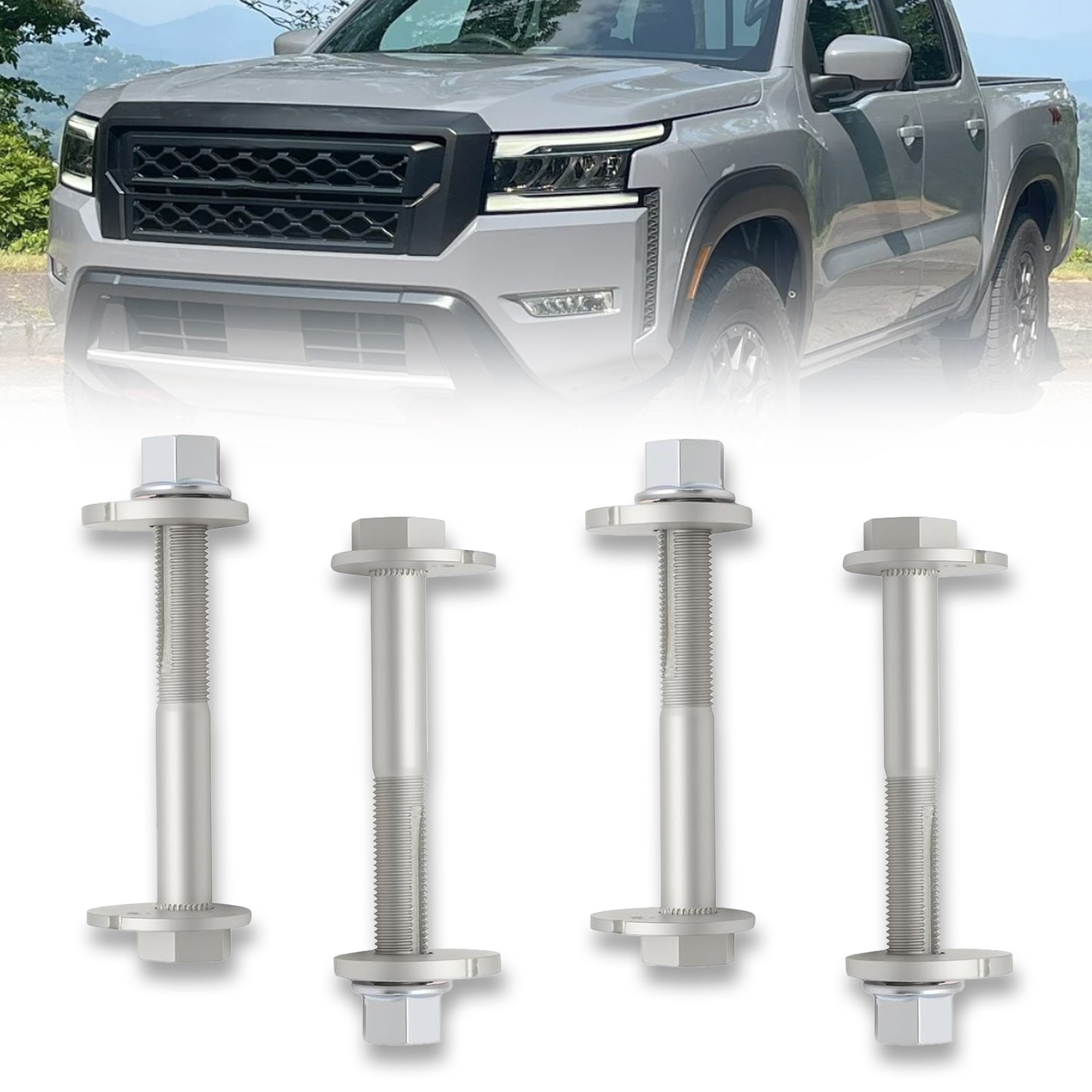 4PCS Rear Lower Control Arm Eccentric Bolt Set For Nissan Pathfinder 2005-2015