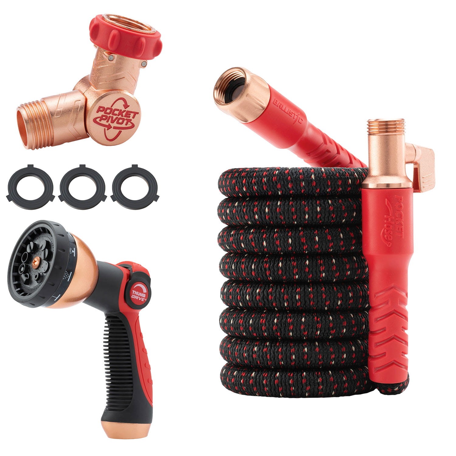 Pocket Hose Ballistic 25 FT Expanding Garden Hose