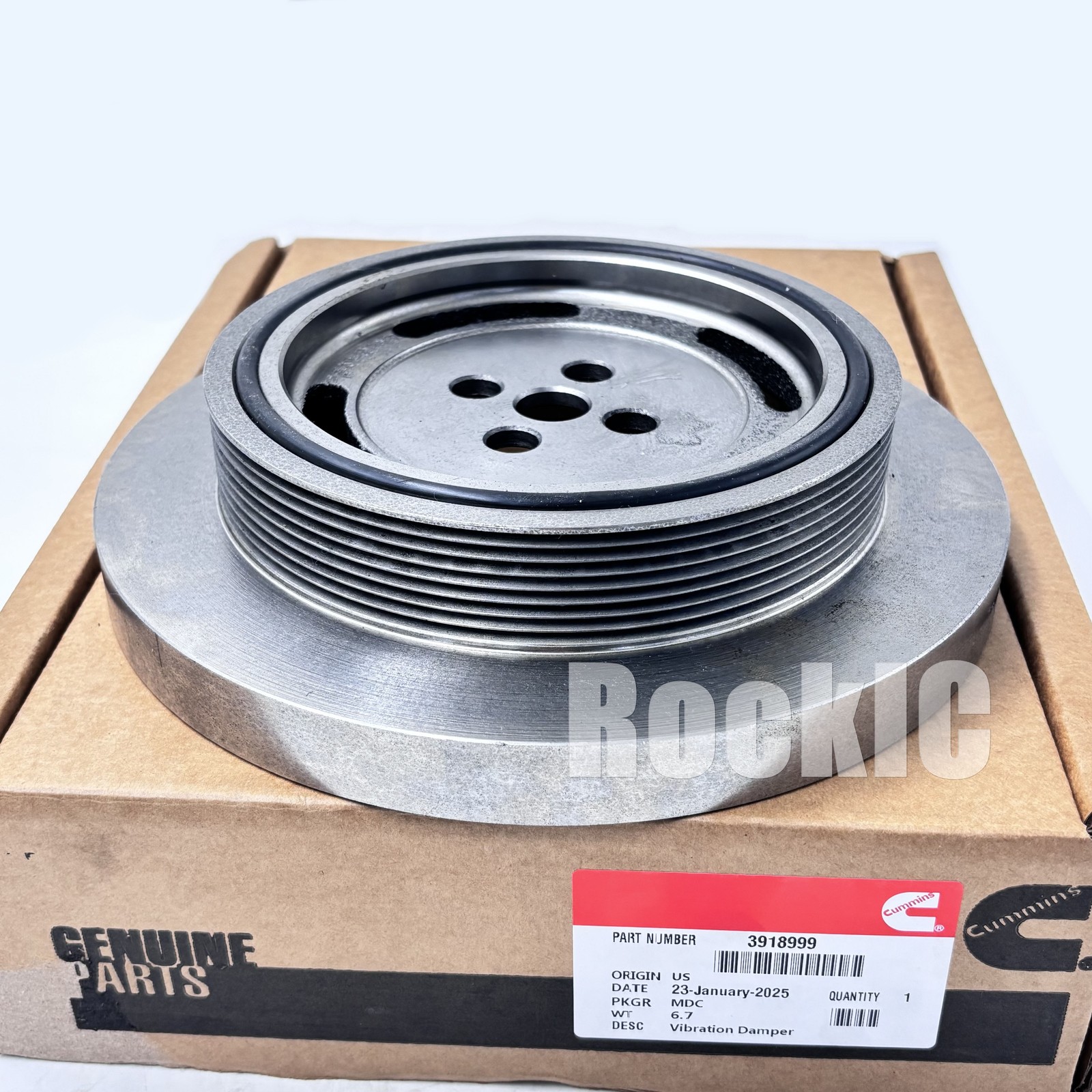 Cummins OEM Engine Damper Harmonic Balancer for 98-02 Dodge Ram 2500 3500 5.9L