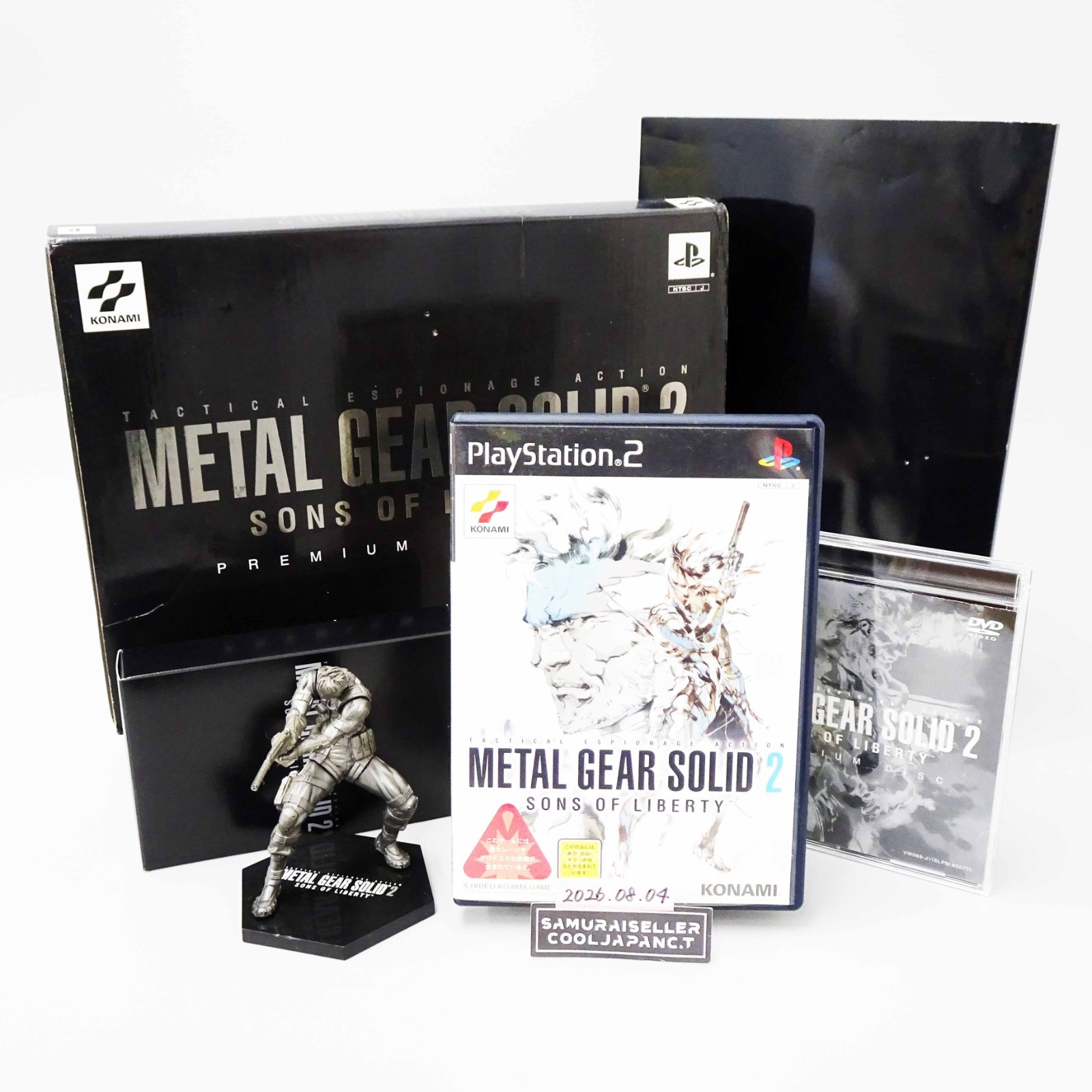 KONAMI METAL GEAR SOLID 2 Sons Liberty Premium Package Playstation 2 Japan Game