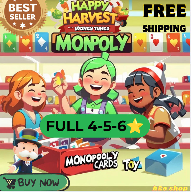 Monopoly Go - Happy Harvest Album  Stickers 4-5-6⭐🔥-24/7