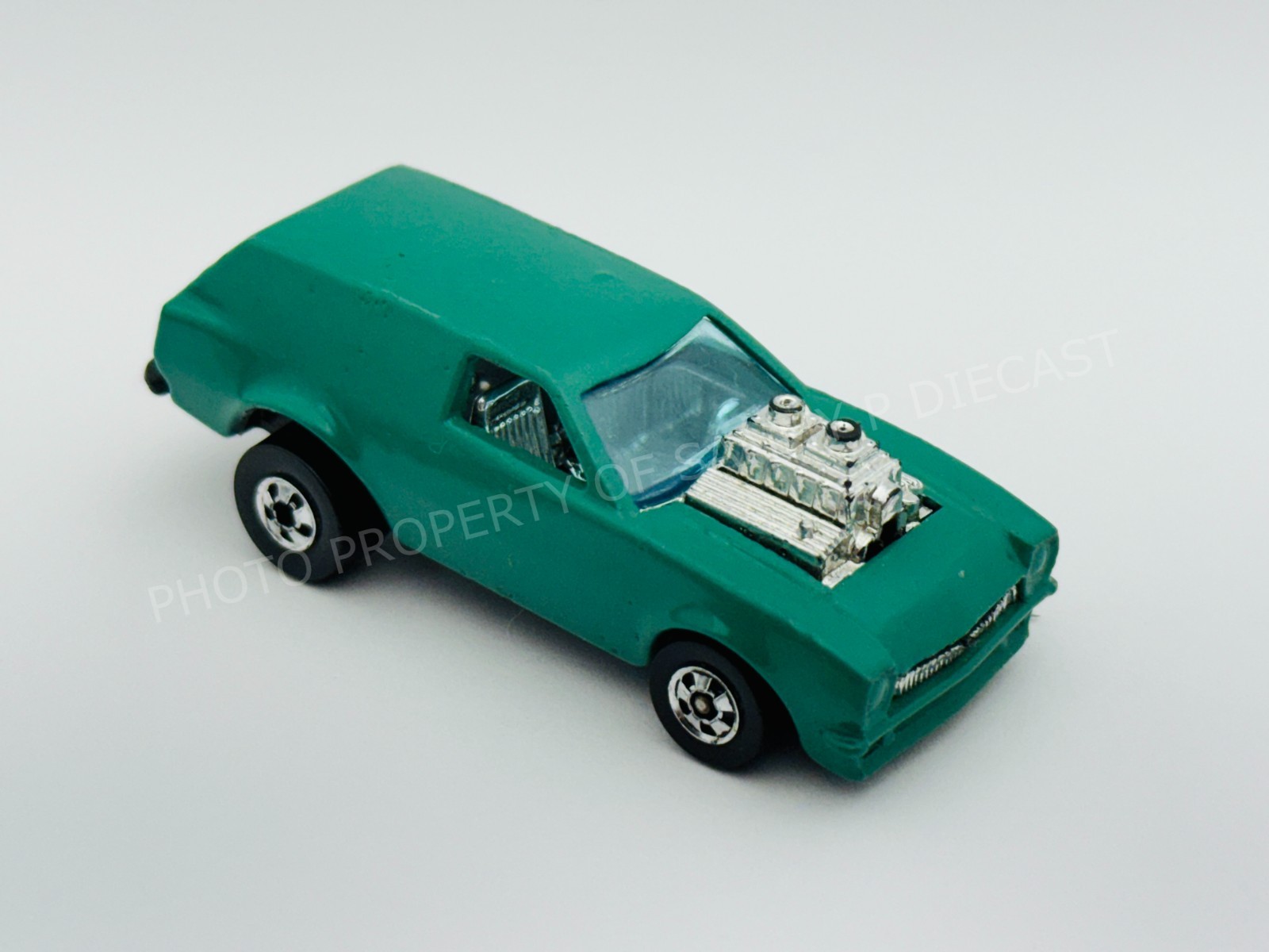 Hot Wheels FRENCH Blackwall POISON PINTO Teal Green Made in FRANCE 