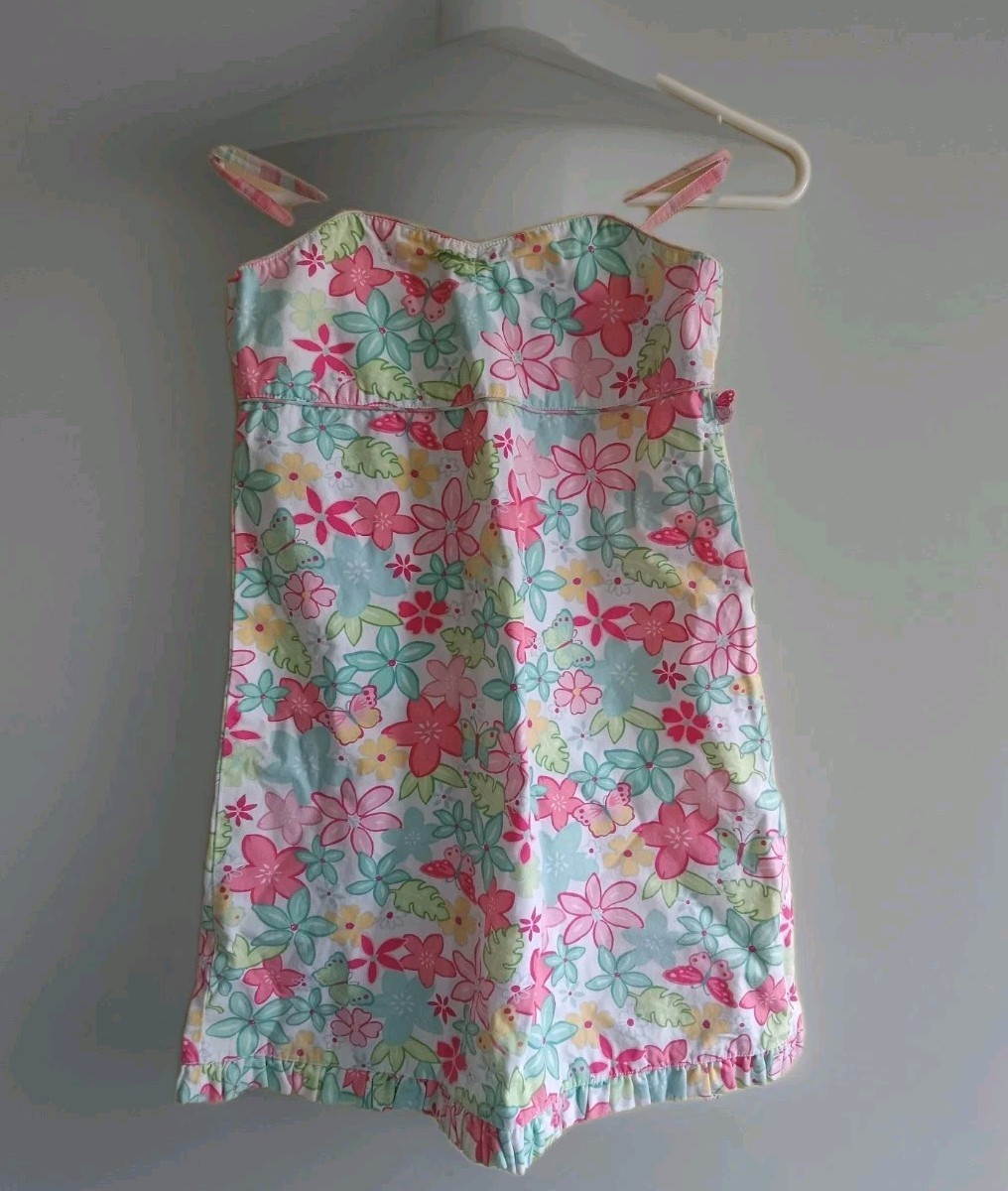 Gymboree Girls Floral Dress Sz XL 6X Sleeveless Gymboree Girls Floral Dress Sz XL 6X Sleeveless