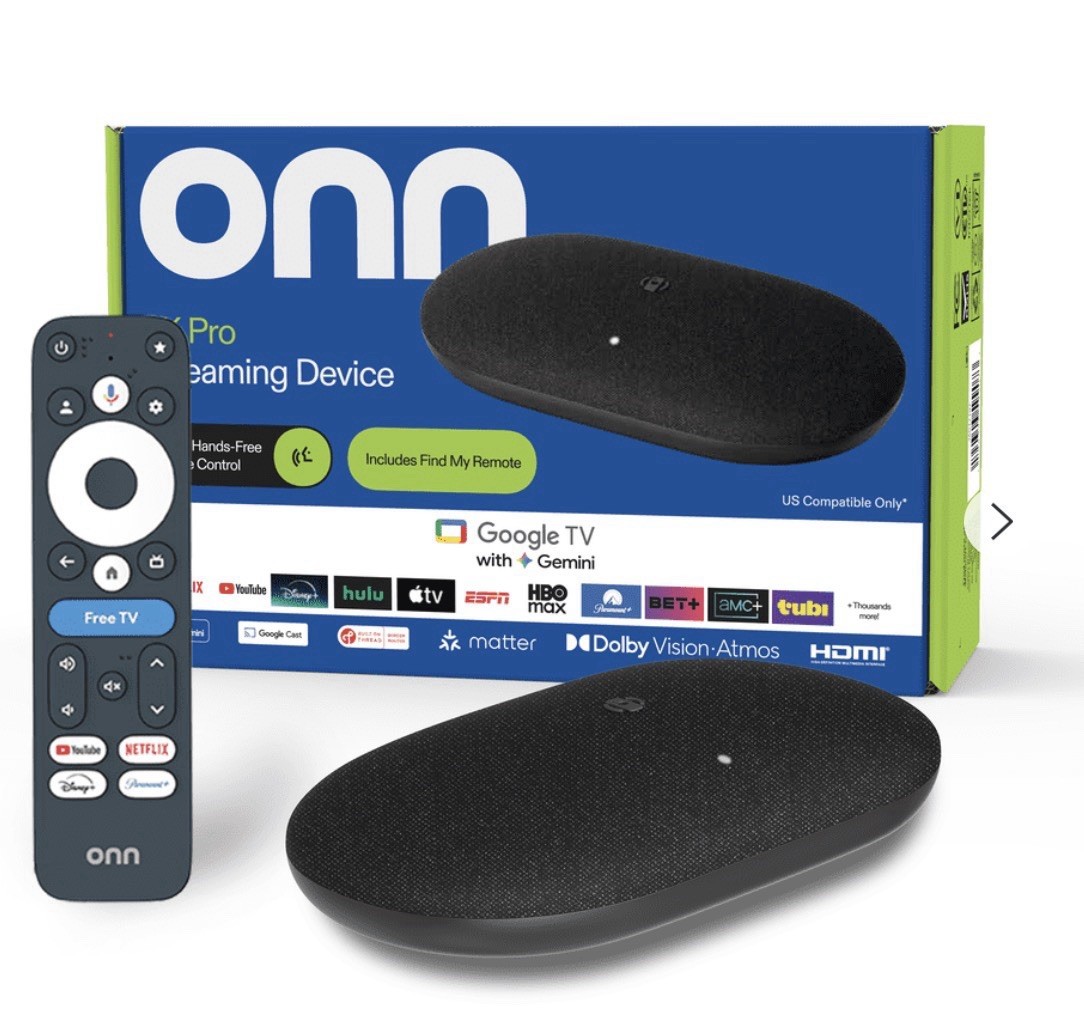 New 2026 onn 4K Pro Streaming Device Google TV w/ Gemini New 2026 onn 4K Pro Streaming Device Google TV w/ Gemini