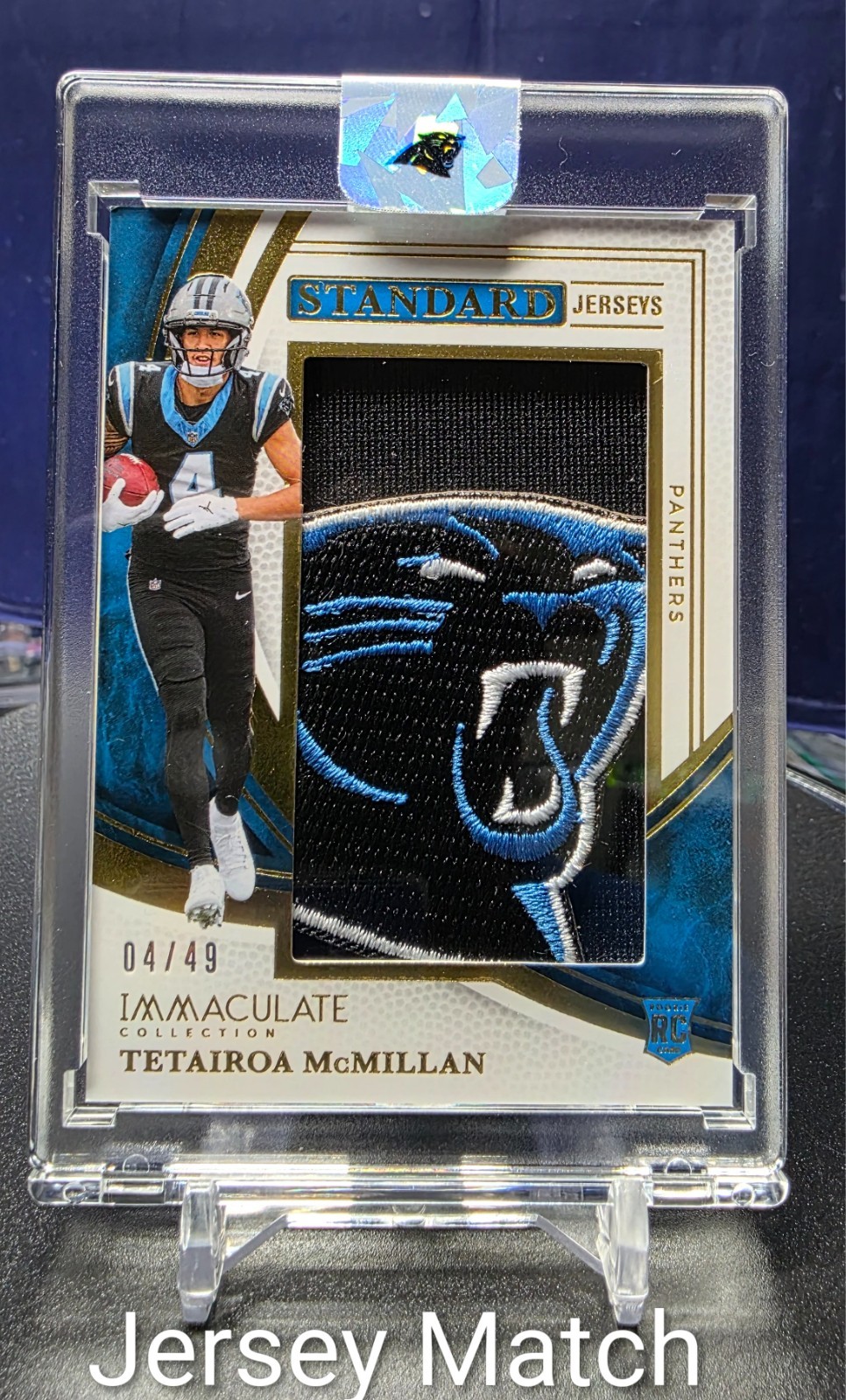 2025 Immaculate Collection /49 RC Tetairoa McMillan Panthers Patch Logo***💎💎 2025 Immaculate Collection /49 RC Tetairoa McMillan Panthers Patch Logo***💎💎