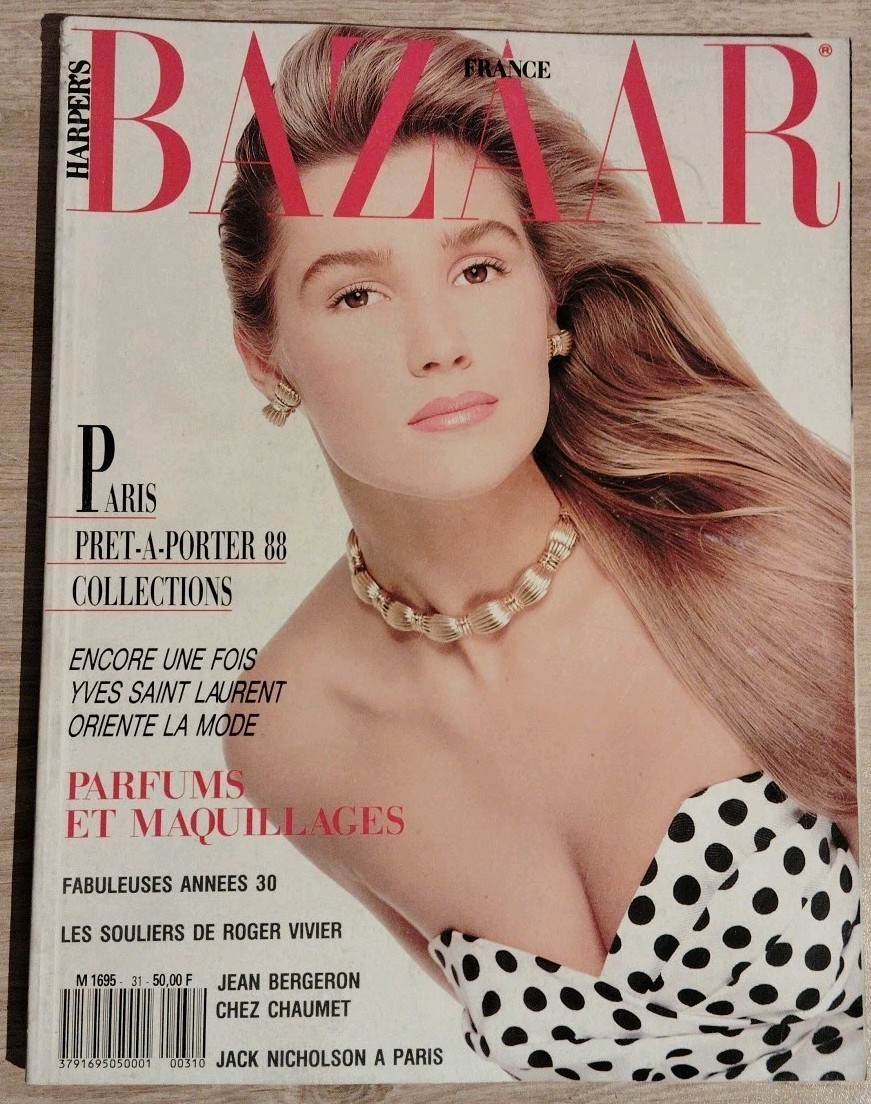 Harper\'s Bazaar N°31 Jan/Feb.1988 Photo Cover By Marco Glaviano
