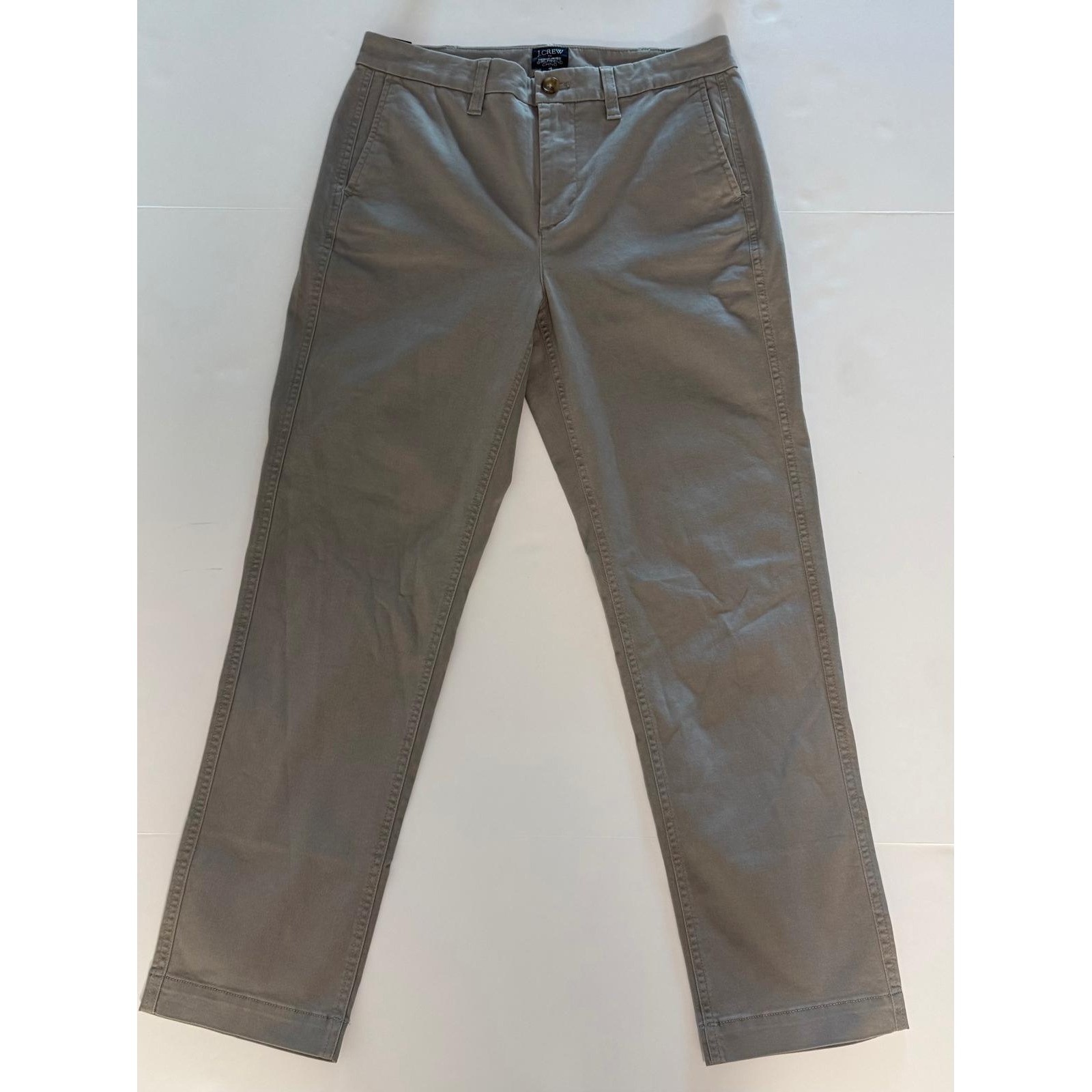 J.Crew High-Rise Girlfriend Chino Pants Grey Size 4 AD156 NWT