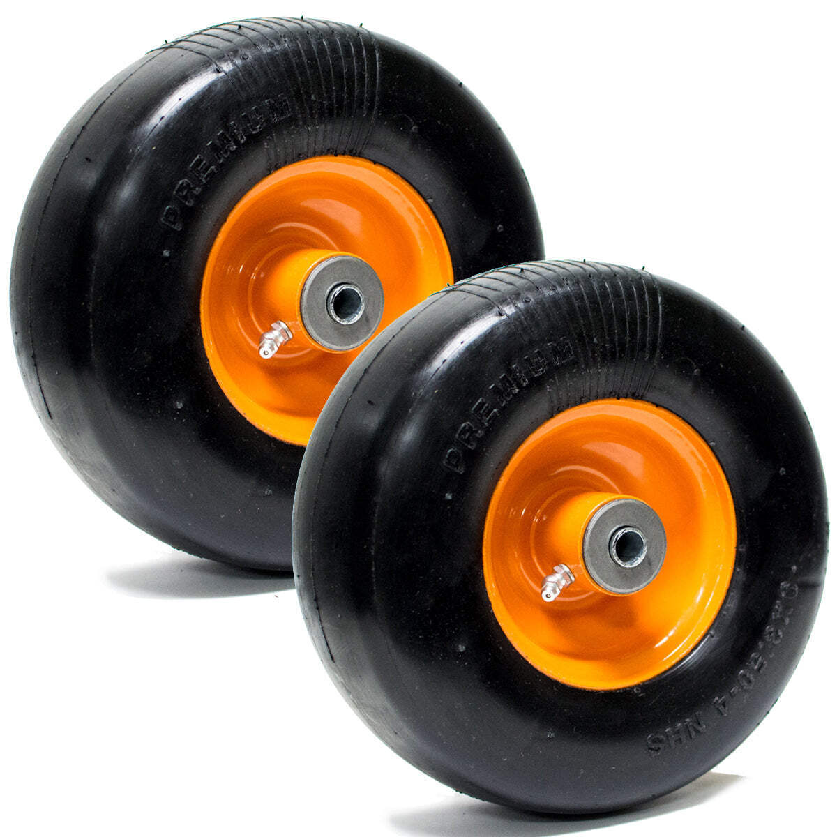2PK Flat Free Solid Tire for Scag Mowers Front Caster Wheel 9x3.50-4 