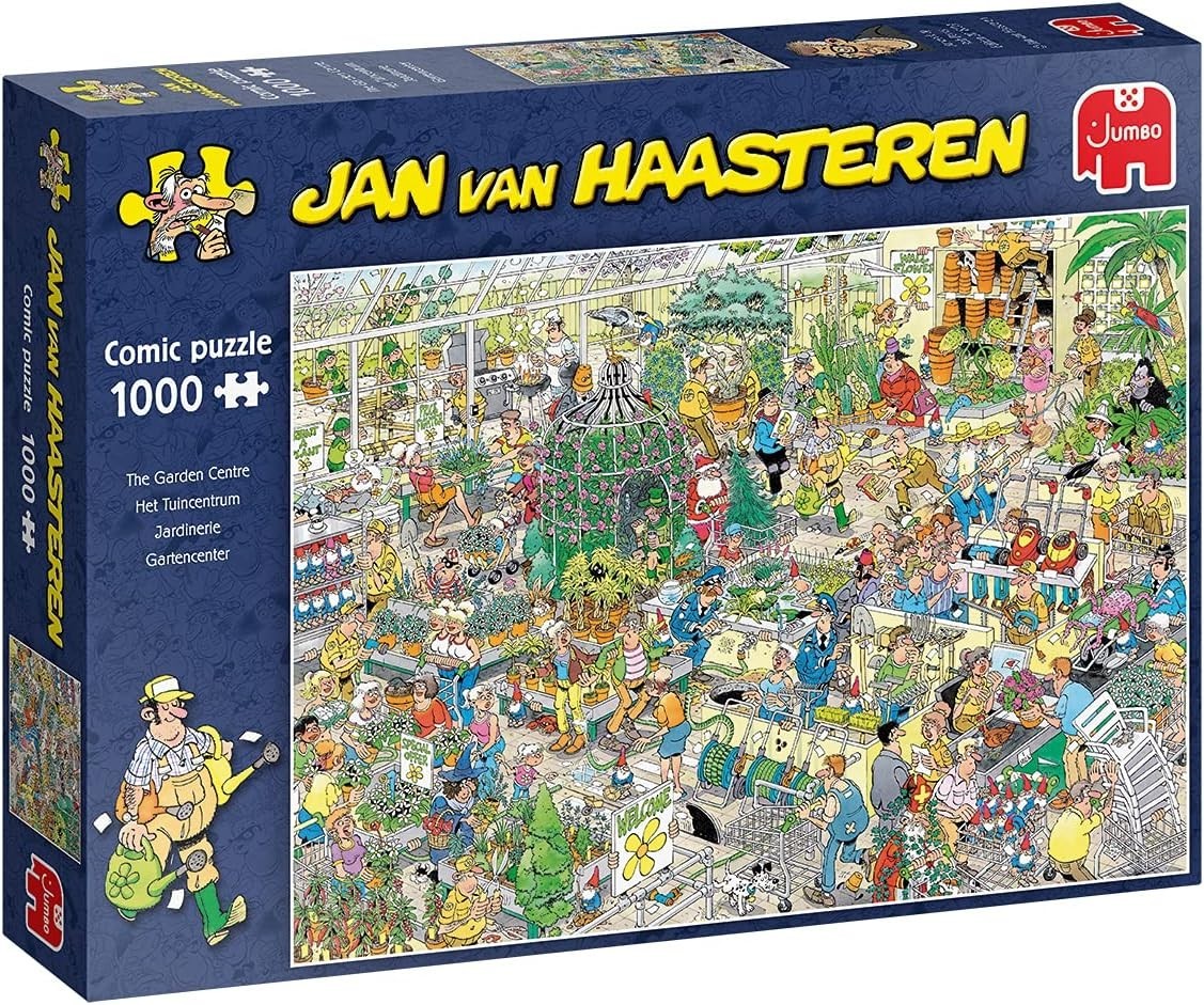 Jumbo Jan Van Haasteren Garden Centre 1000 Piece Jigsaw Puzzle Adult Comic Relax