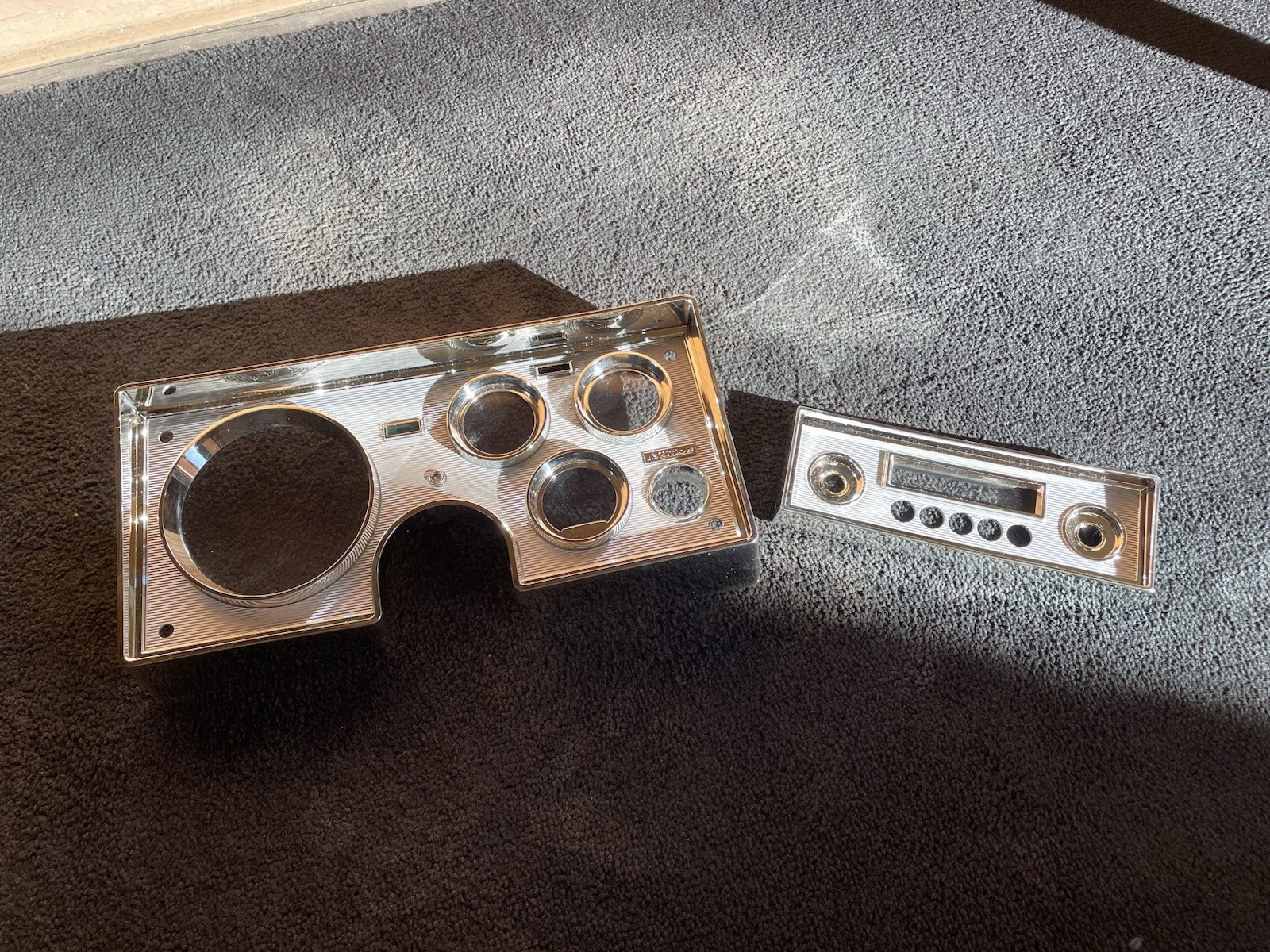 RESTORED 1964 Plymouth Barracuda/Valiant Gauge Bezel And Radio Bezel