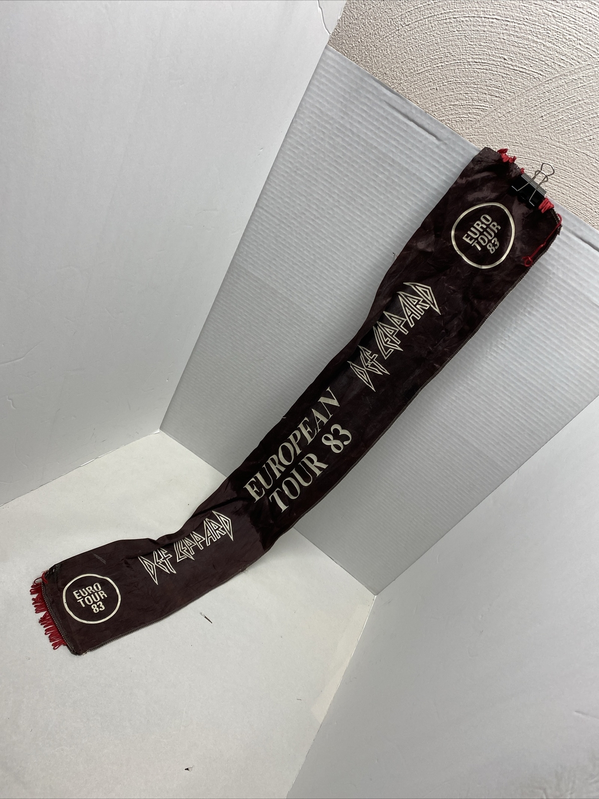 Vintage 1983 Def Leppard Banner Euro Tour Rare Rock And Roll Vintage Def Leppard