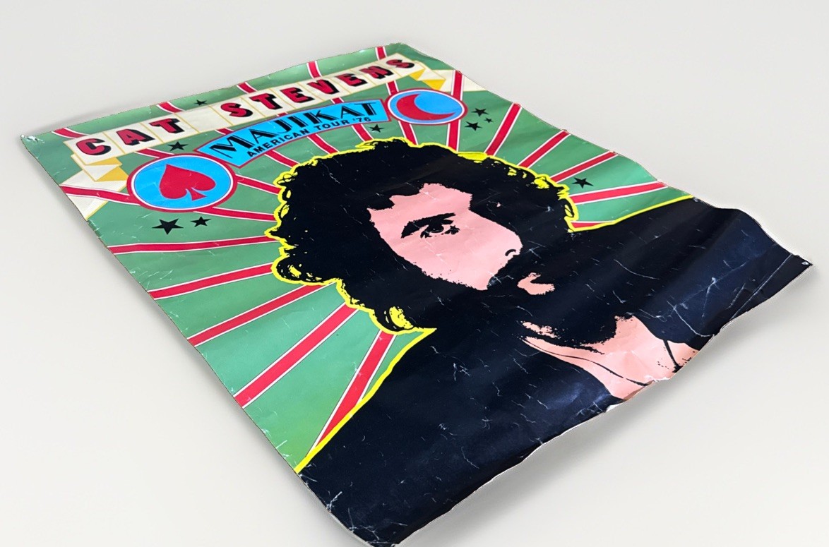 Cat Stevens Majikat Earth American Tour 1976 Promo Poster 20x24 Vintage Original Cat Stevens Majikat Earth American Tour 1976 Promo Poster 20x24 Vintage Original