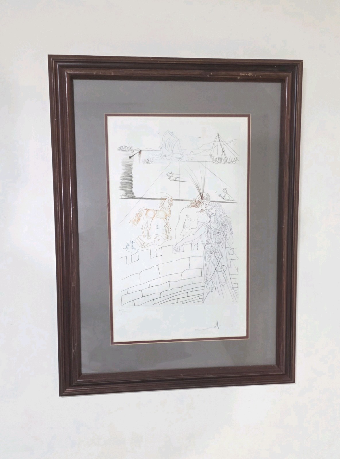 Salvador Dali Signed Etching \