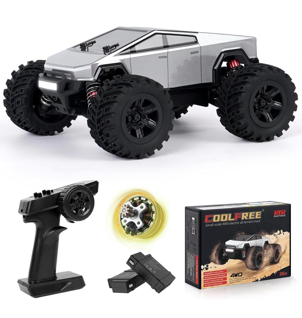 1/20 Scale Brushless RC Cars for Adults 4x4 Off-Road  Remote Control 4WD