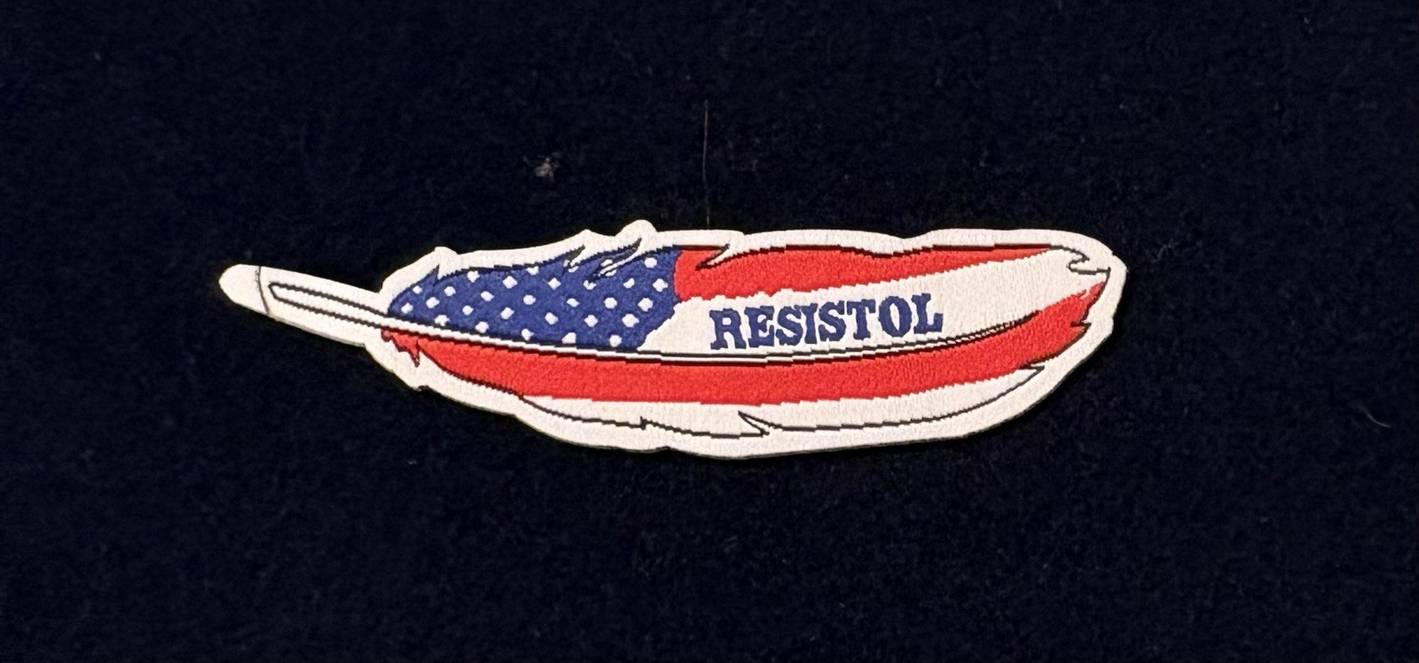 Resistol Rodeo Sponsor Cowboy Hat Patch Resistol Rodeo Sponsor Cowboy Hat Patch