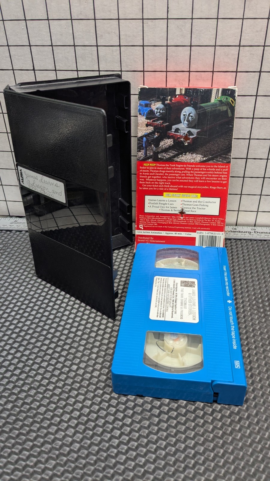 Vtg. JAMES LEARNS A LESSON & OTHER STORIES VHS 1990 RARE BLUE Thomas & Friends