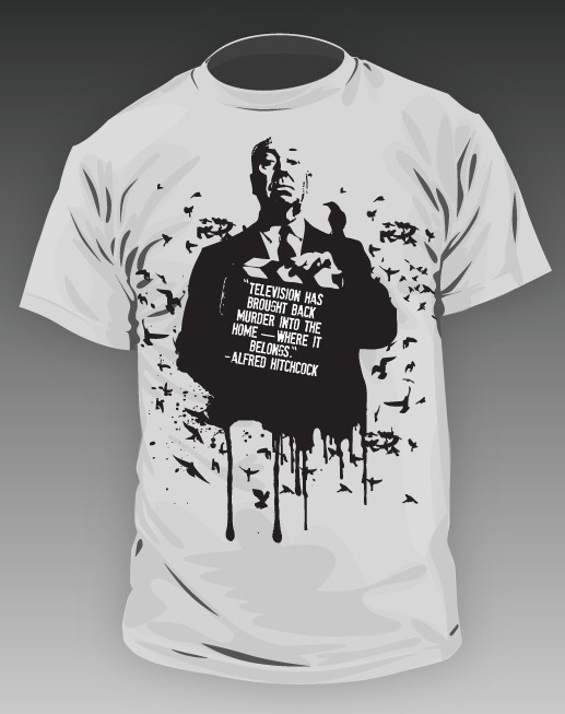 Alred Hitchcock Quote T-Shirt Television Funny Large Alred Hitchcock Quote T-Shirt Television Funny Large