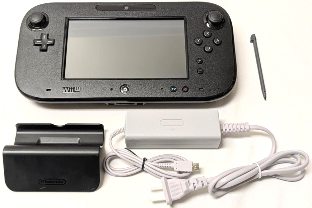 Nintendo Wii U Black GAMEPAD w/ Charger + Charging Dock Bundle WiiU WUP-010 US Nintendo Wii U Black GAMEPAD w/ Charger + Charging Dock Bundle WiiU WUP-010 US