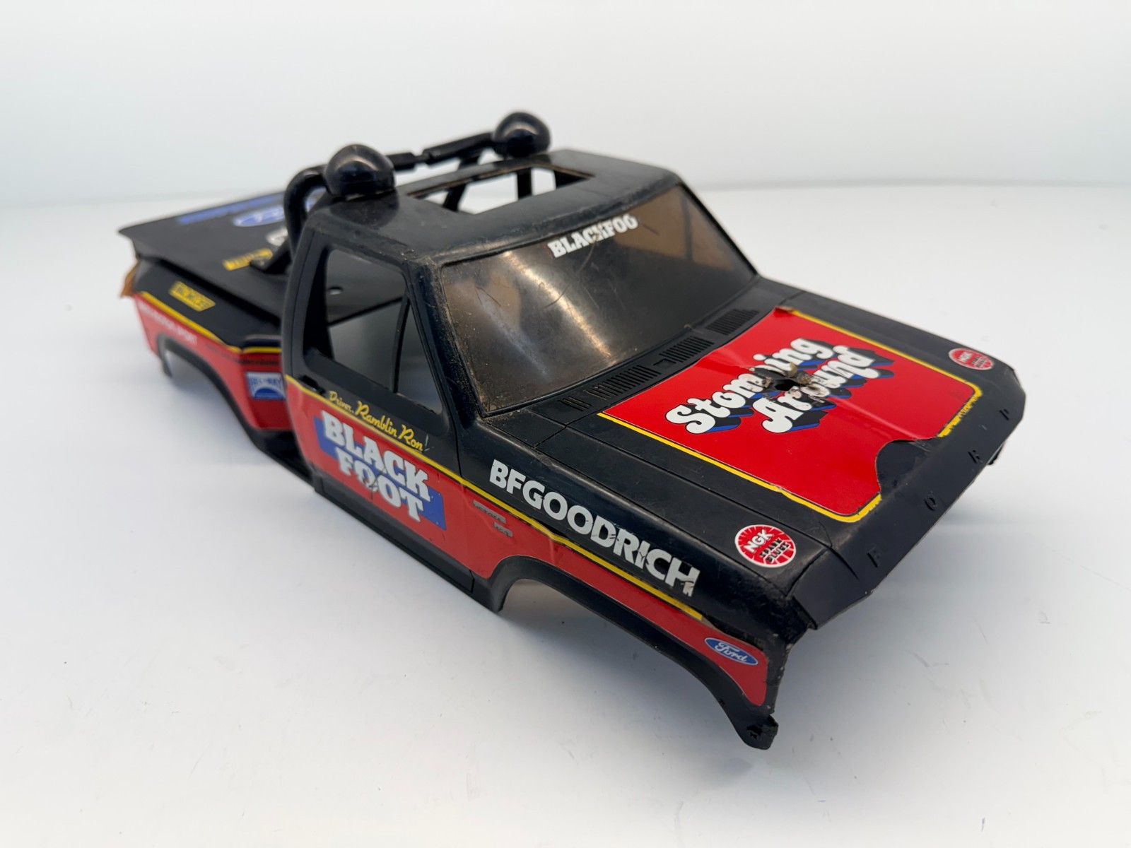Rough Used Vintage Tamiya Blackfoot Ford F-150 Body USED RC Car 1223