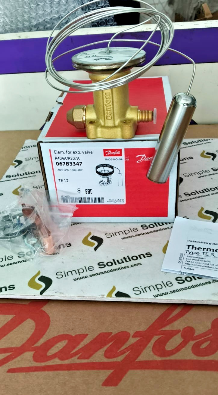 1PC- Danfoss 067B3347 Element for expansion valve, TE 12, R404A/R507A- New