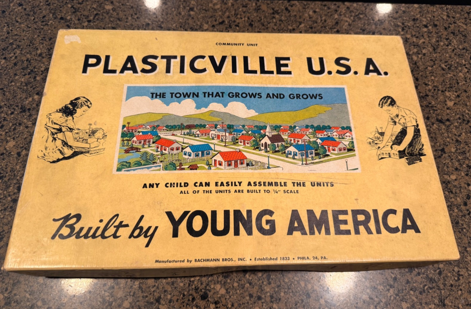 RARE Plasticville USA Community Unit Boxed set CU RARE Plasticville USA Community Unit Boxed set CU