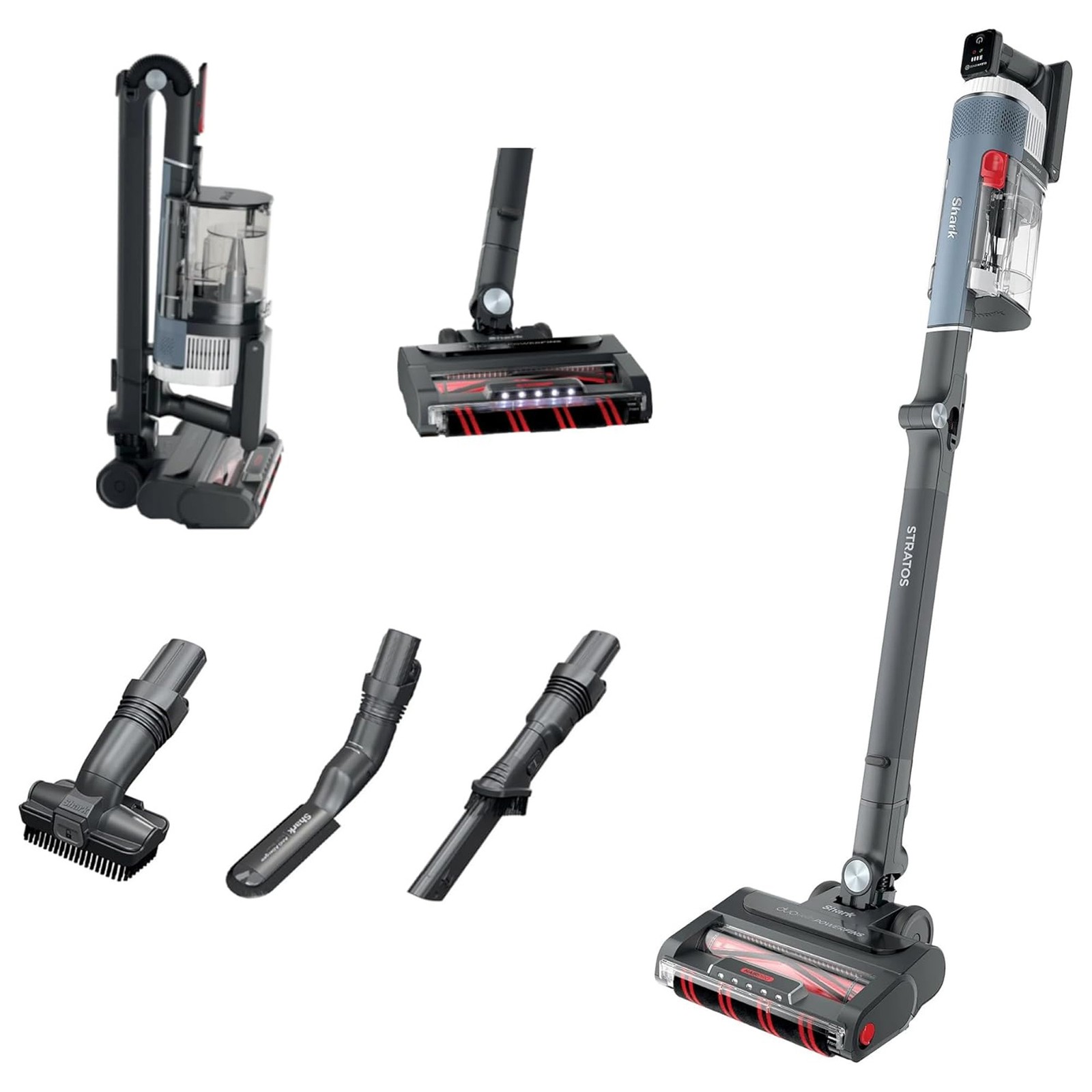 Shark Stratos Cordless Vacuum, Clean Sense IQ & DuoClean PowerFins (Refurbished)