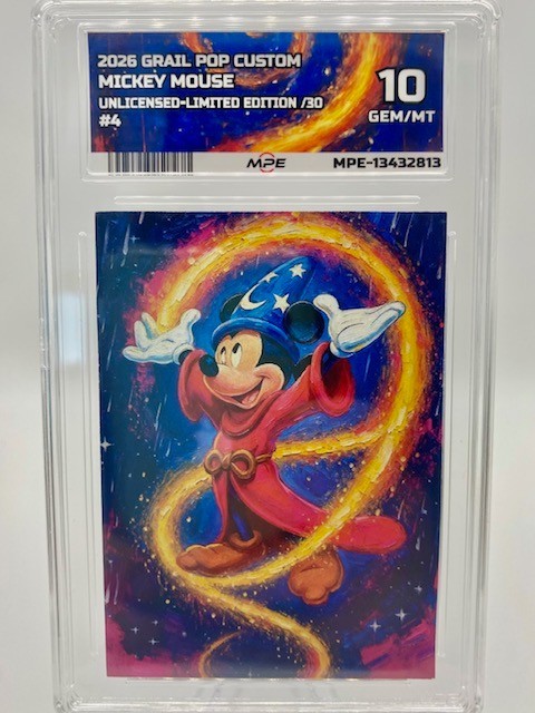 Mickey Mouse Disney Fantasia Art Card Print Artist Signed Limited 5/30