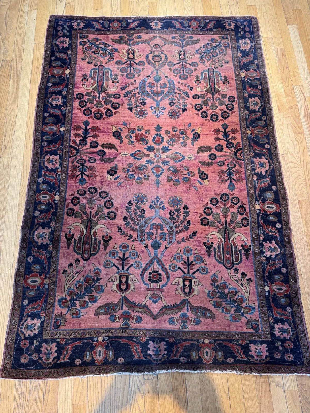 Fantastic Handmade Antique Mohajeren Sarouk Rug C.1900 Amazing Condition 6’5x4’3