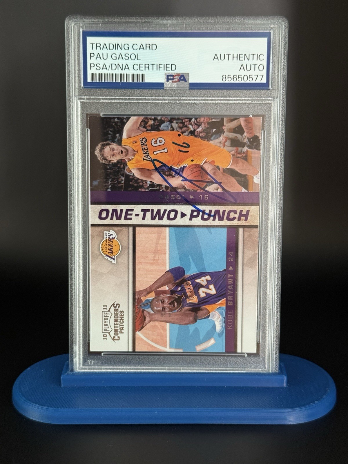Pau Gasol Signed 2010 Playoff Contenders One-Two Punch Kobe Bryant (PSA) πππ Pau Gasol Signed 2010 Playoff Contenders One-Two Punch Kobe Bryant (PSA) πππ