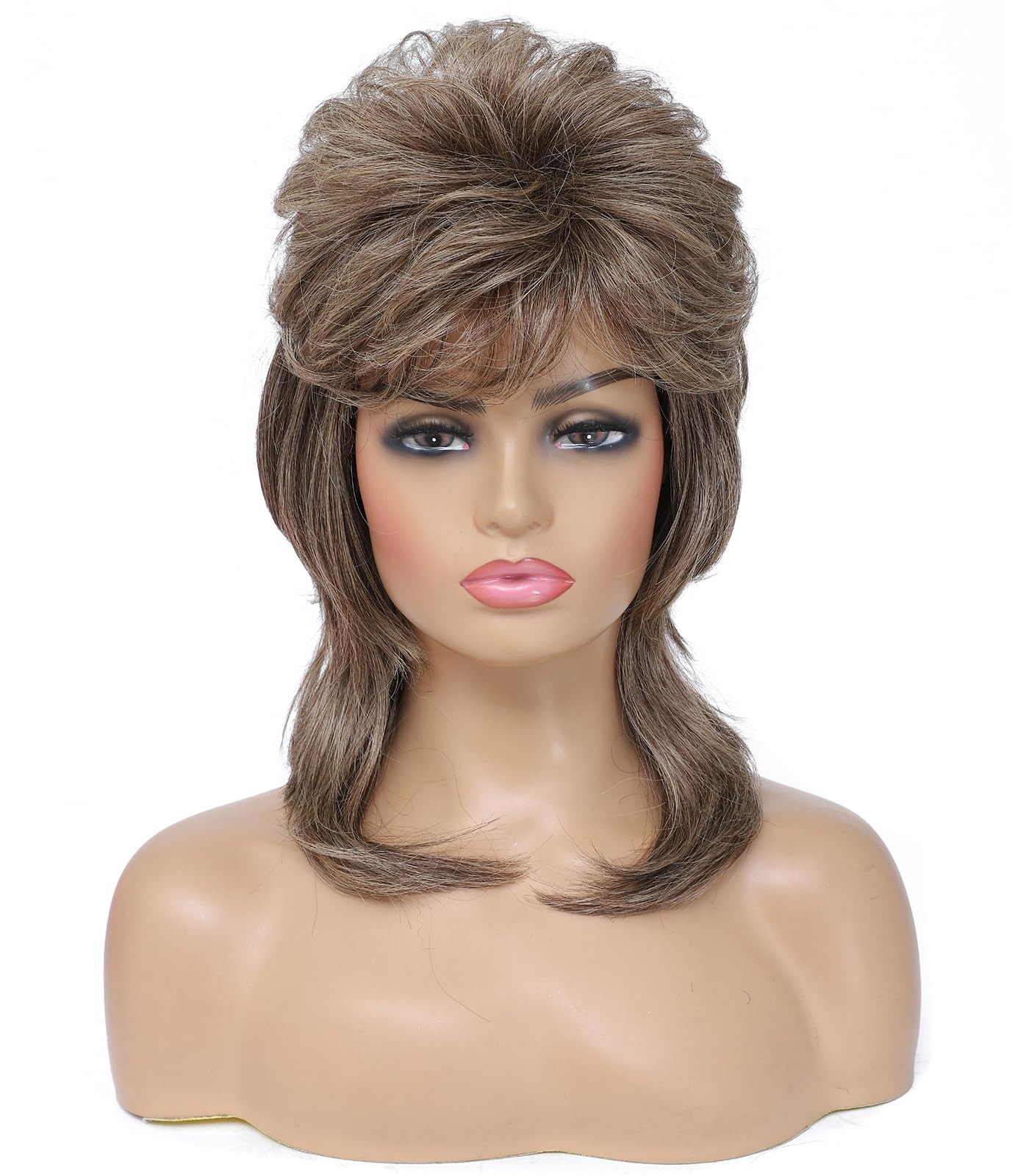 HALLOWEEN 80s Mullet Wig for Women, COSPLAY COSTUME PARTY FUN HALLOWEEN 80s Mullet Wig for Women, COSPLAY COSTUME PARTY FUN