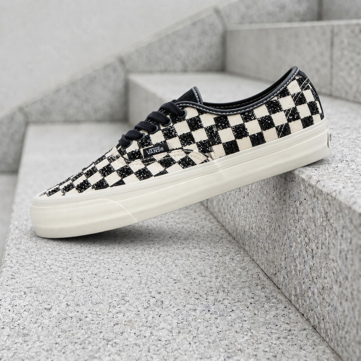 Vans LX Authentic 44 Beaded Checkerboard Black White VN000DB87051 Men's New