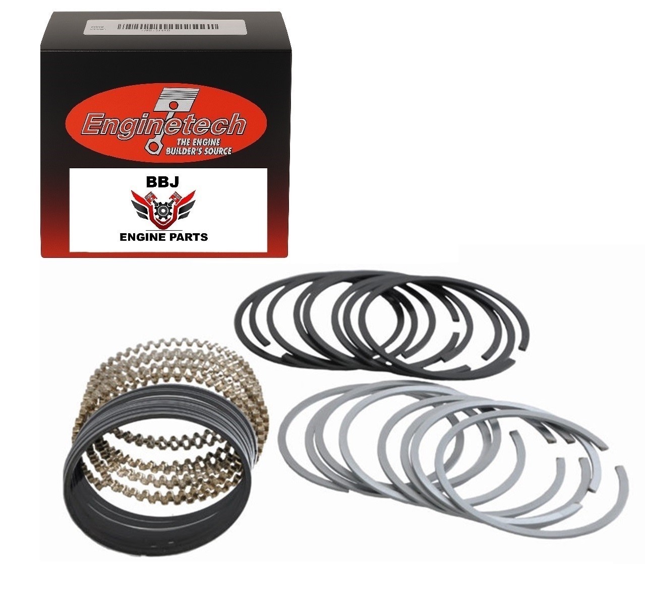 Enginetech Standard Size Cast Piston Rings for 1976-1995 Chevrolet 305 5.0 SBC Enginetech Standard Size Cast Piston Rings for 1976-1995 Chevrolet 305 5.0 SBC