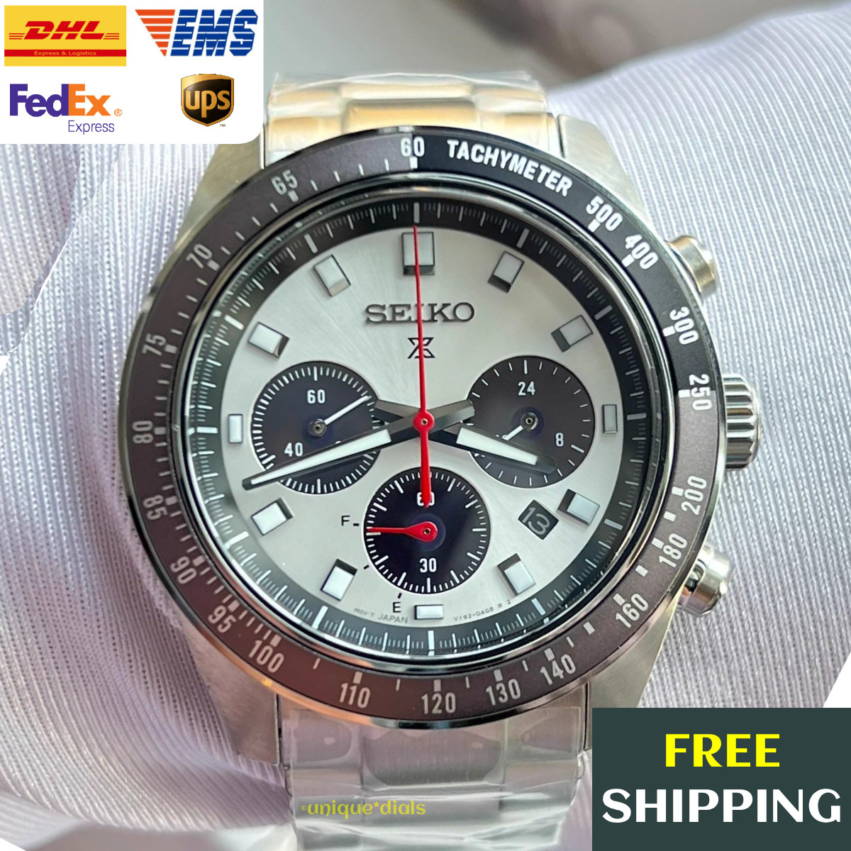 Seiko Prospex SSC911 \'Panda\' 41mm Speedtimer Solar Chronograph Watch New in Box Seiko Prospex SSC911 \'Panda\' 41mm Speedtimer Solar Chronograph Watch New in Box
