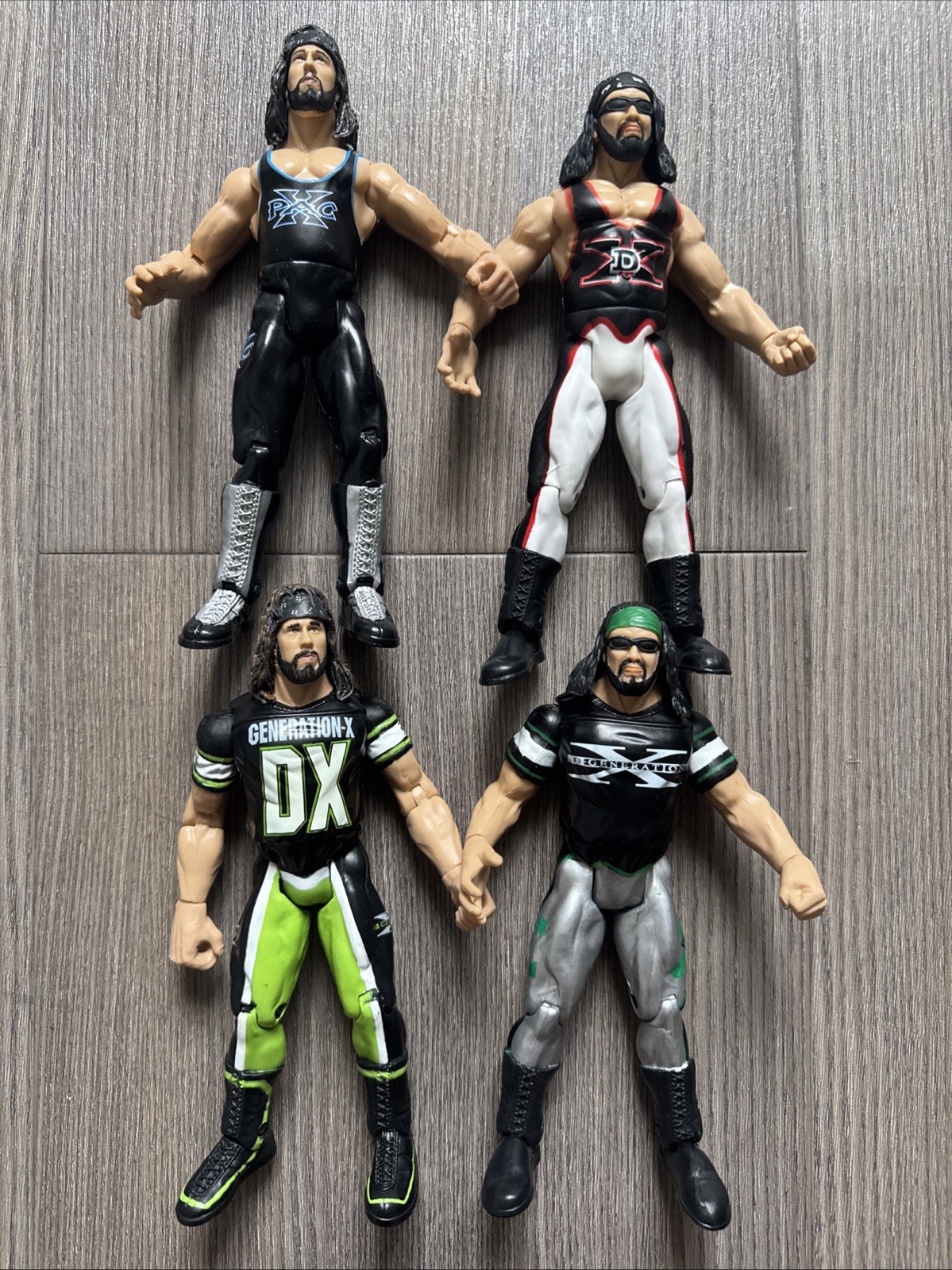WWF WWE X-Pac Jakks Titan Tron Live D-Generation X DX Figures Lot of 4 123 Kid WWF WWE X-Pac Jakks Titan Tron Live D-Generation X DX Figures Lot of 4 123 Kid