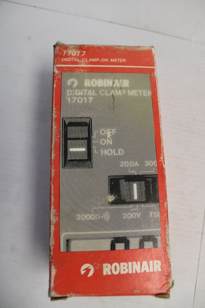 Robinair 17017 Digital Clamp-On Meter Vintage NOS Untested