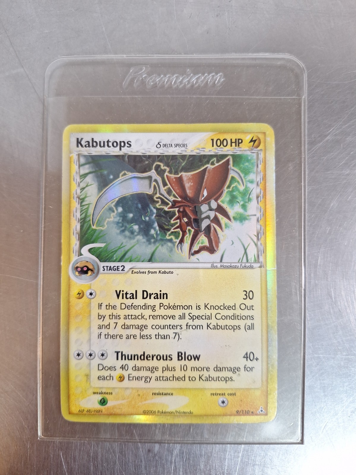 Kabutops (Delta Species) 9/110 EX Holon Phantoms Reverse Holo