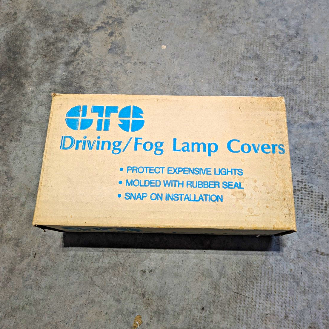 GT Styling Foglight Covers 6x3.5 Smoked Vintage NOS Pair