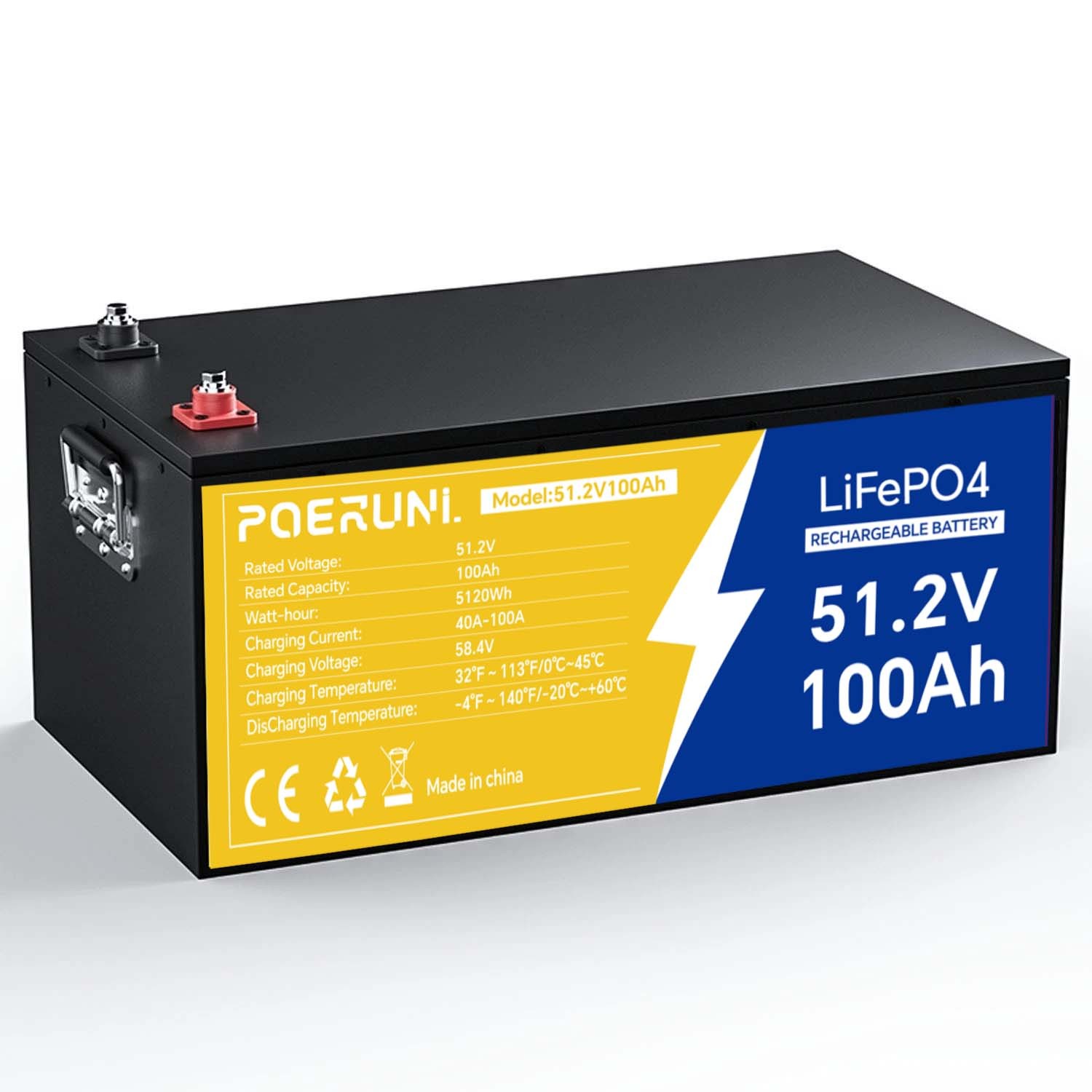48V 100Ah LiFePO4 Battery 5120Wh for Solar RV Golf Cart 48V 100Ah LiFePO4 Battery 5120Wh for Solar RV Golf Cart