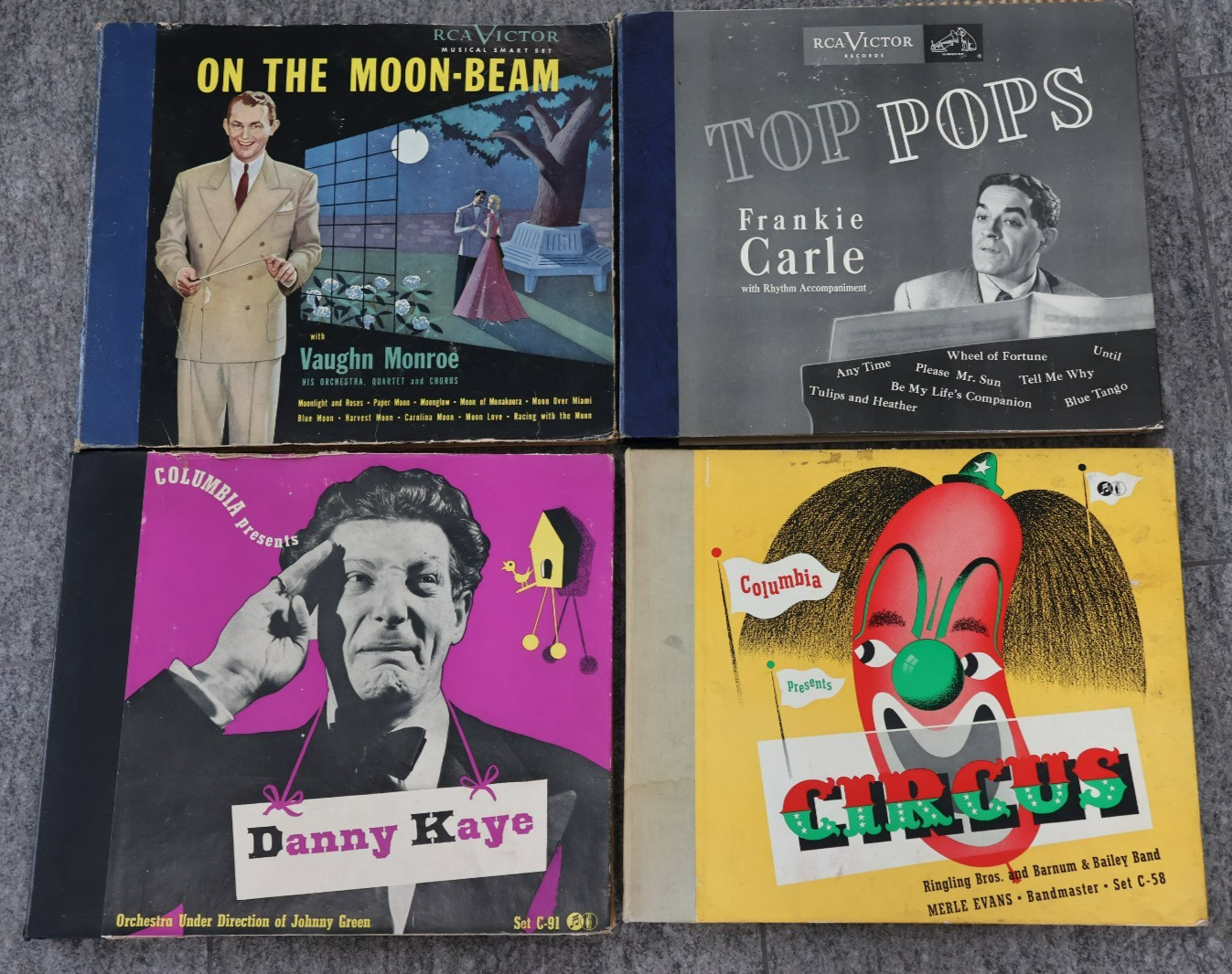 Lot of 4 Columbia, RCA Victor Shellac 78 RPM 4x Record Sets 10\