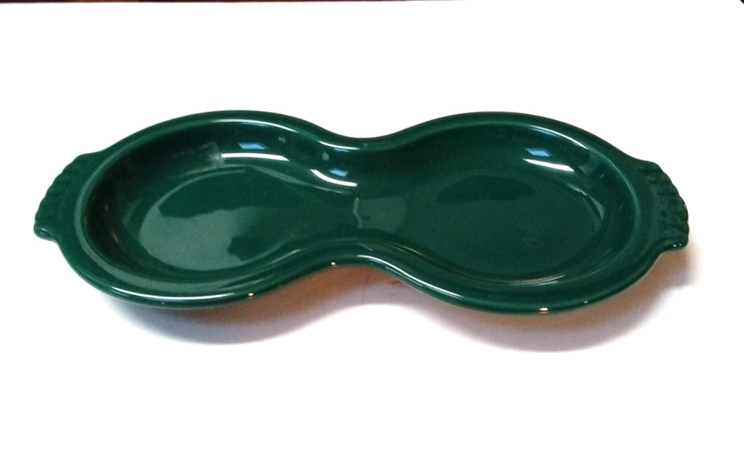 Fiesta Ware Evergreen Replacement Sugar Creamer Figure 8 Oval Tray HLC USA Fiesta Ware Evergreen Replacement Sugar Creamer Figure 8 Oval Tray HLC USA