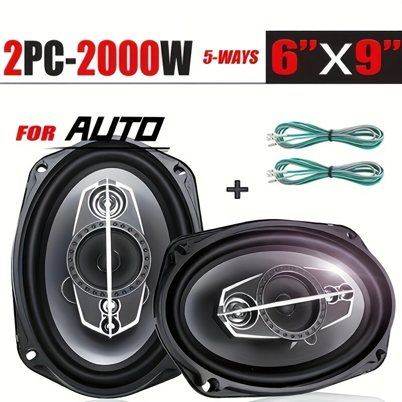 6x9'High-Fidelity Coaxial Car Speaker2000W Full Range Upgrade Car's Audio System