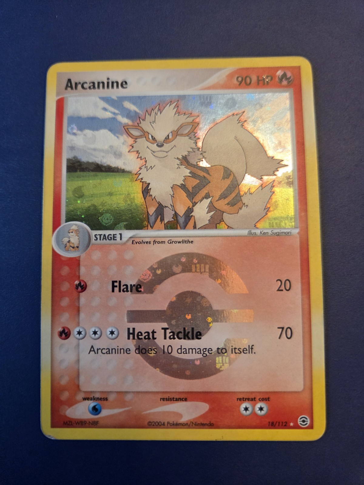 Pokemon TCG Arcanine 18/112 EX FRLG Reverse Holo 2004 LP Pokemon TCG Arcanine 18/112 EX FRLG Reverse Holo 2004 LP