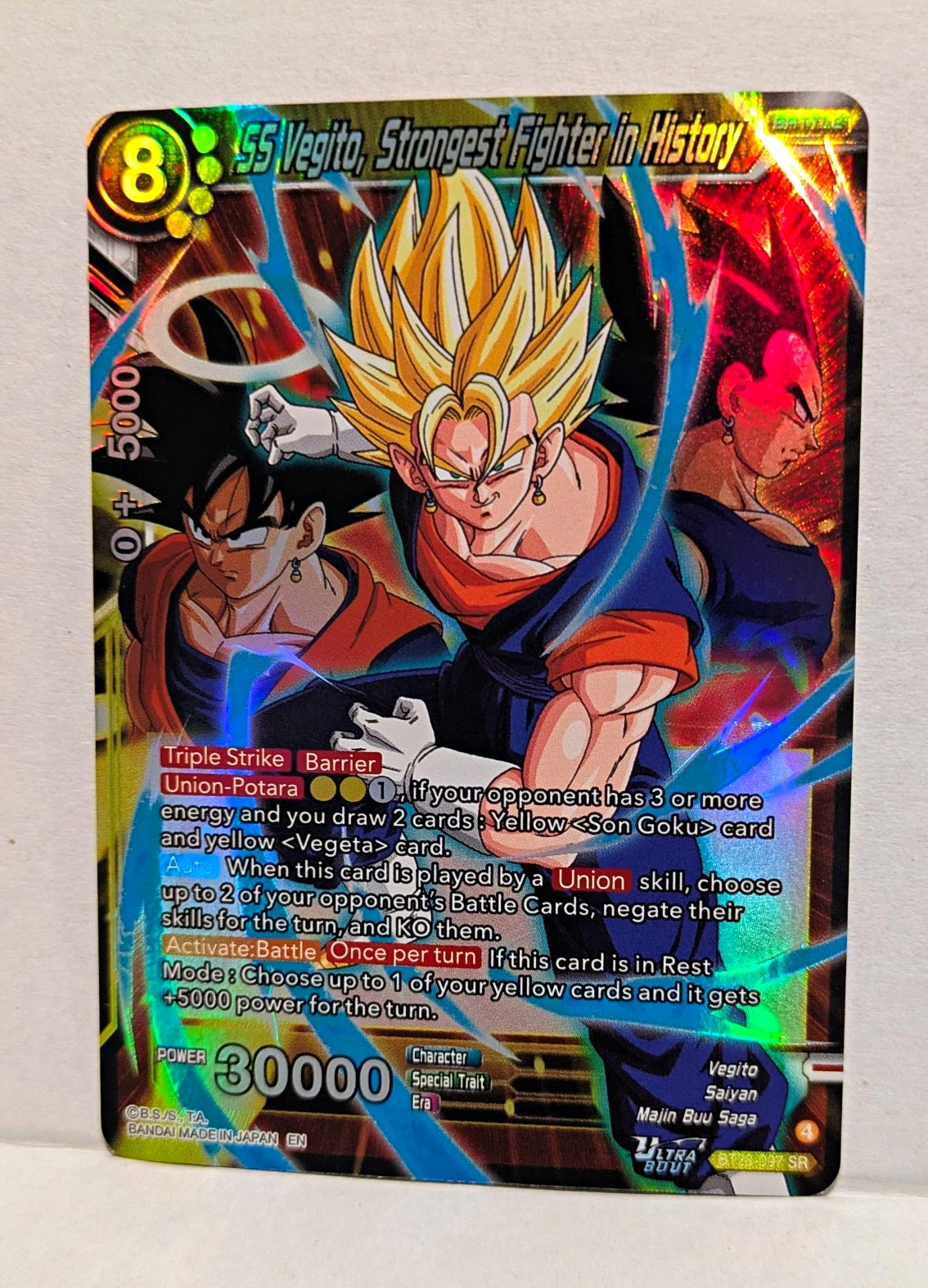Dragon Ball Super TCG: SS Vegito, Goku, Vegeta - Holo Foil Card