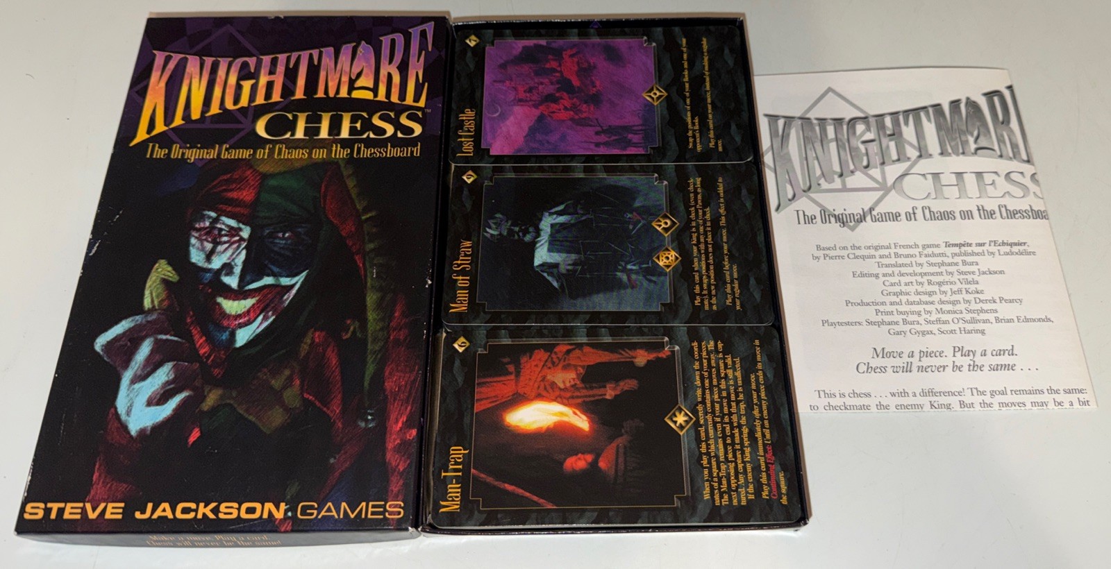 Vintage 1996 Knightmare Chess Game Steve Jackson Games - OOP - 100% Complete Vintage 1996 Knightmare Chess Game Steve Jackson Games - OOP - 100% Complete