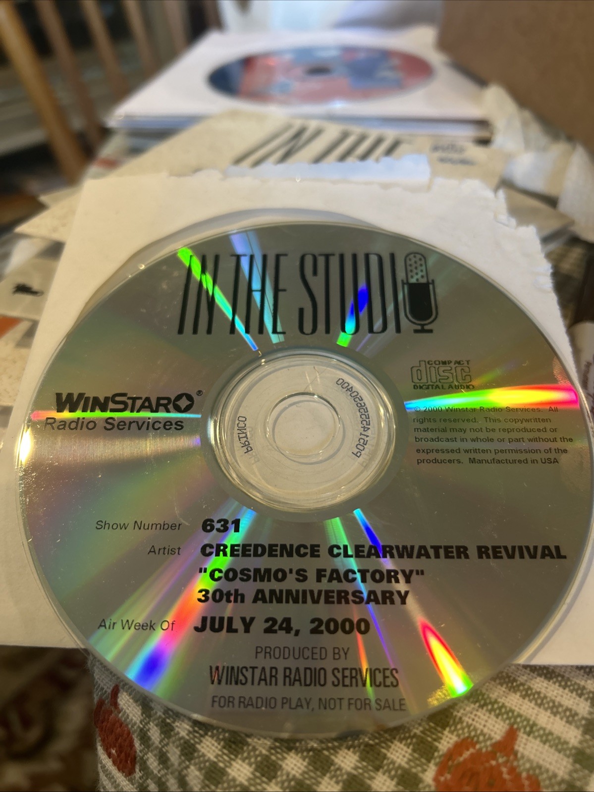 Creedence Clearwater Revival Cosmos Factory In The Studio Redbeard #631 7/23/90