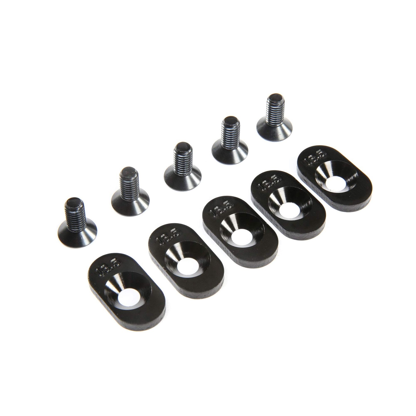 Losi EngineMntInsert&Screws BLK 18.5T5 5ive-T 2.0 LOS252100 Gas Car/Truck Rep...