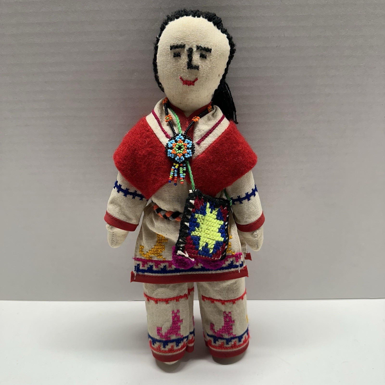 Vintage Mexican Handmade Huicho Folk Art Traditional Doll Native American Rare Vintage Mexican Handmade Huicho Folk Art Traditional Doll Native American Rare