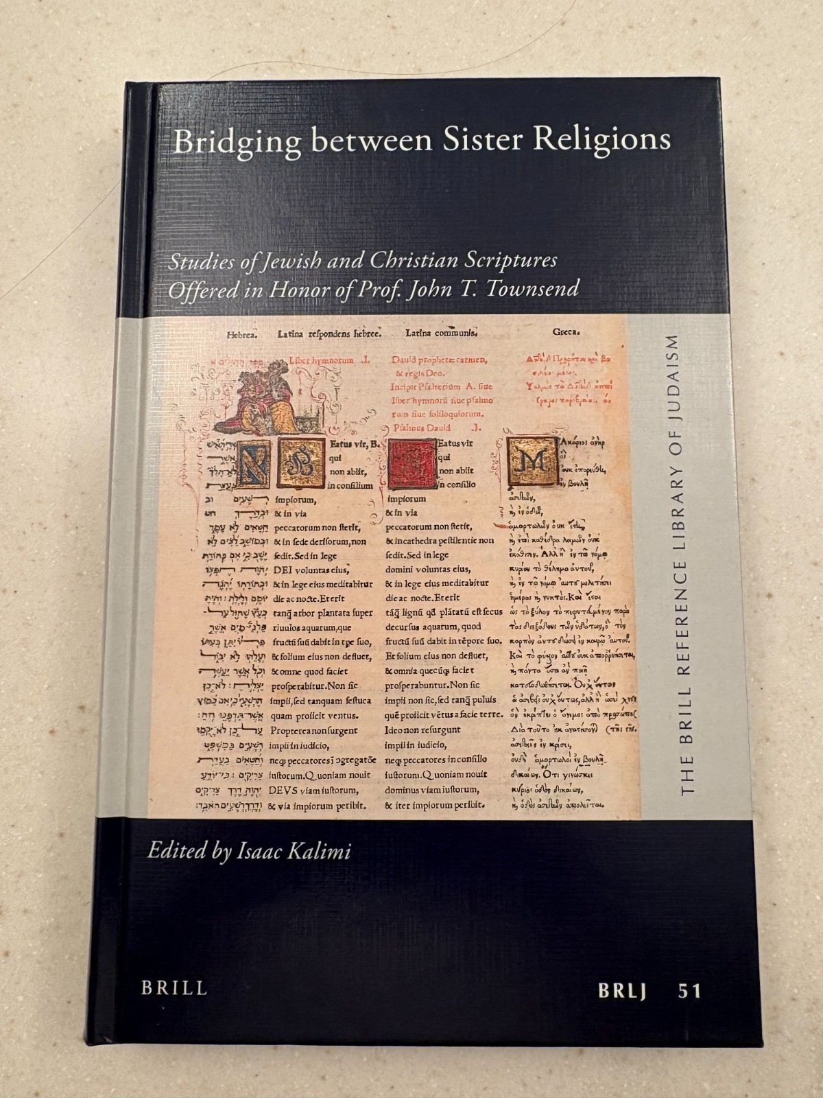 Isaac Kalimi, Bridging Between Sister Religions: John T Townsend