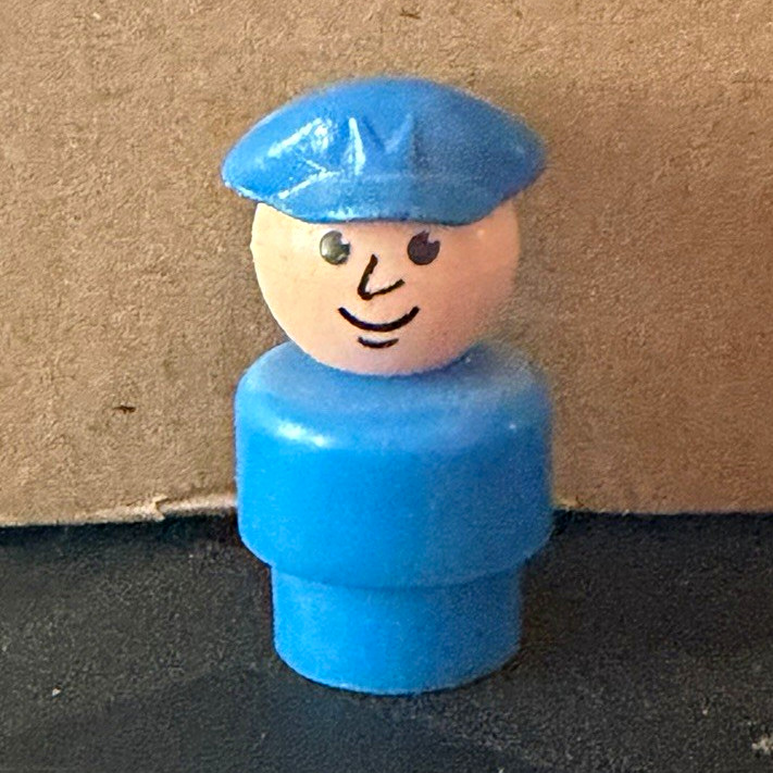 Vintage Fisher-Price Little People - Tiny Pilot - Whoops - HTF
